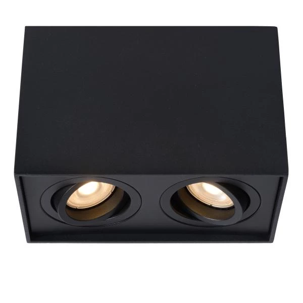 Lucide TUBE - Ceiling spotlight - 2xGU10 - Black - detail 1